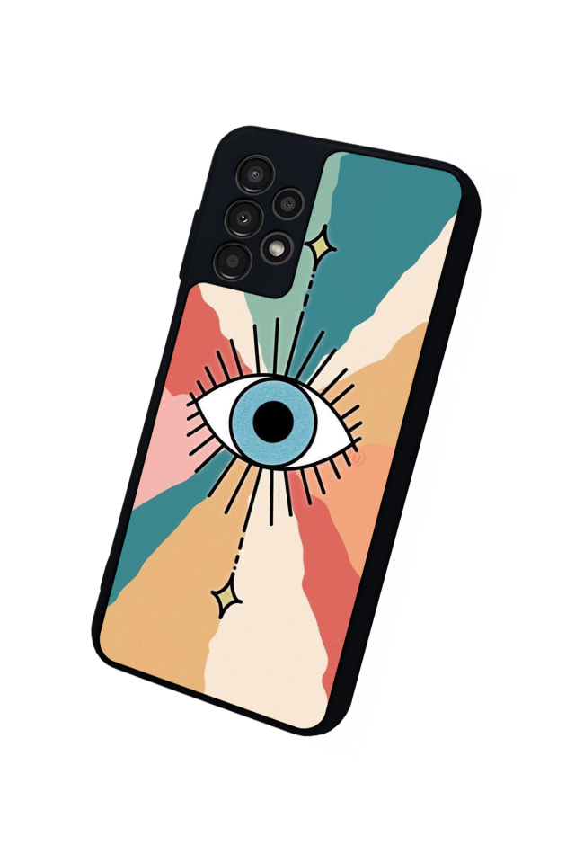 Samsung Galaxy A23 Uyumlu Göz Tasarımlı Glossy Premium Kılıf
