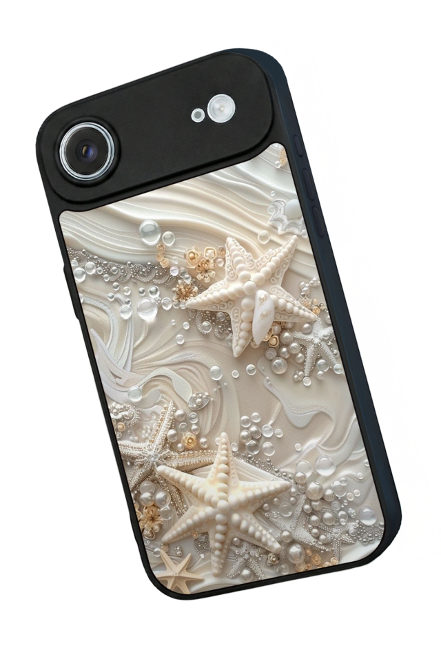iPhone 17 Air Uyumlu  İnci Tasarımlı Glossy Premium Kılıf