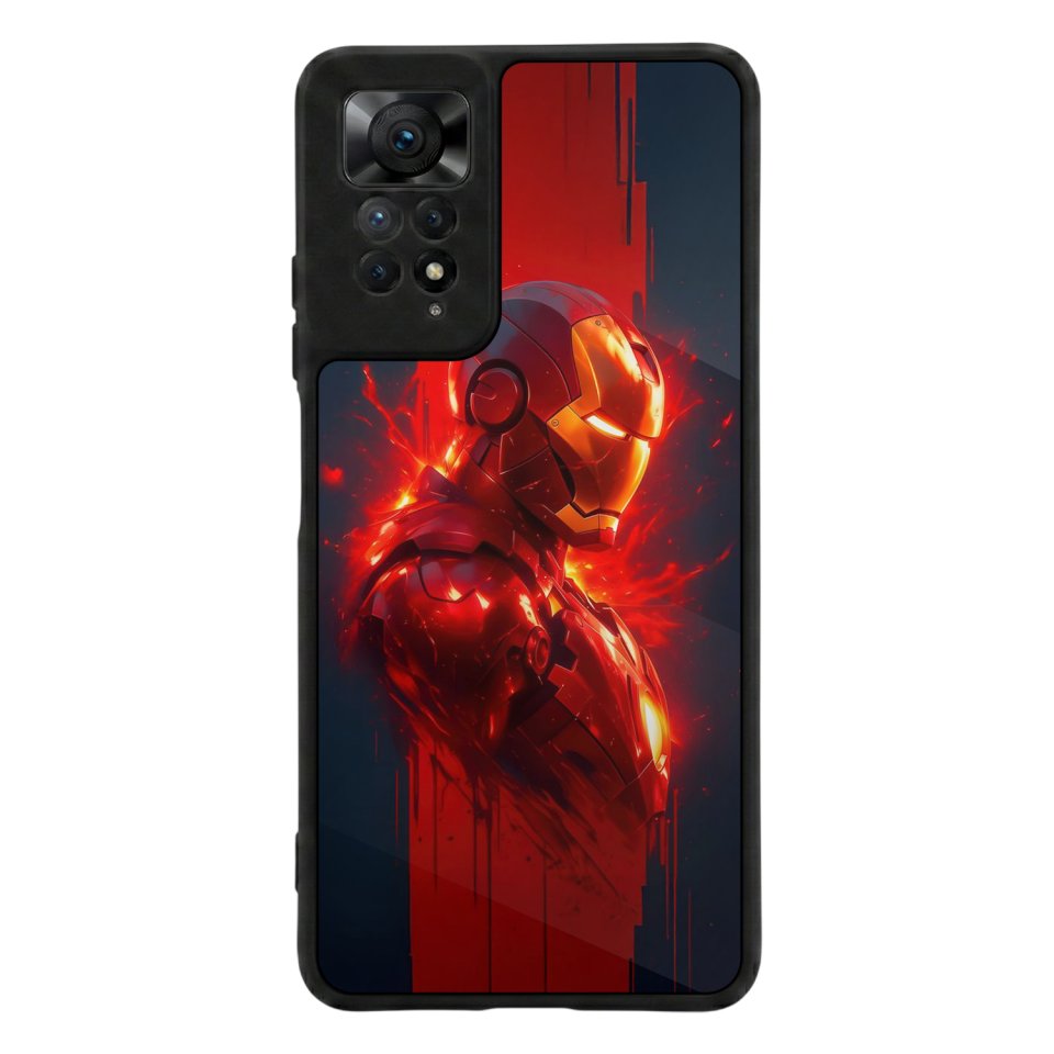 Xiaomi Redmi Note 12 Pro Uyumlu  Iron Man ( Demir Adam ) Tasarımlı Glossy Premium Kılıf