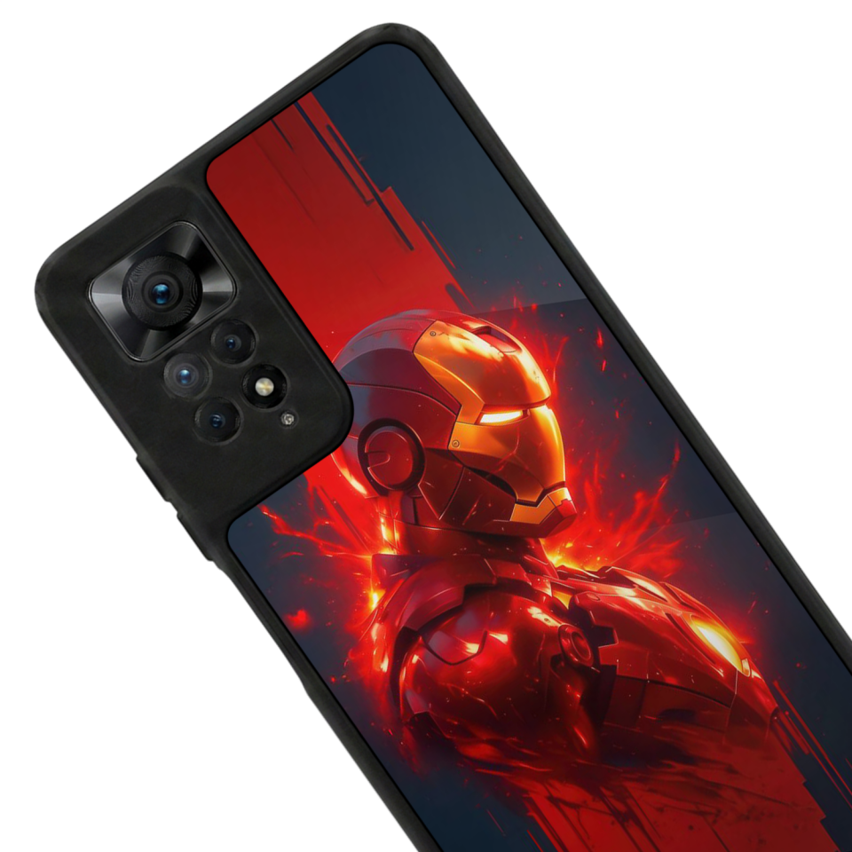 Xiaomi Redmi Note 12 Pro Uyumlu  Iron Man ( Demir Adam ) Tasarımlı Glossy Premium Kılıf