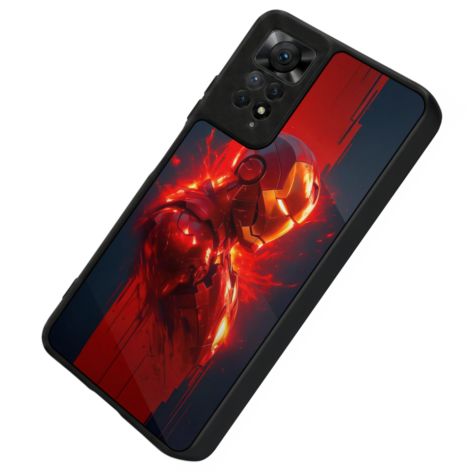 Xiaomi Redmi Note 12 Pro Uyumlu  Iron Man ( Demir Adam ) Tasarımlı Glossy Premium Kılıf