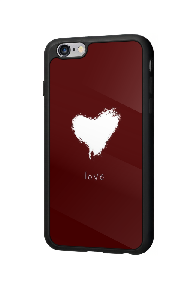 iPhone 6s Plus Uyumlu Kalp Love Tasarımlı Glossy Premium Kılıf