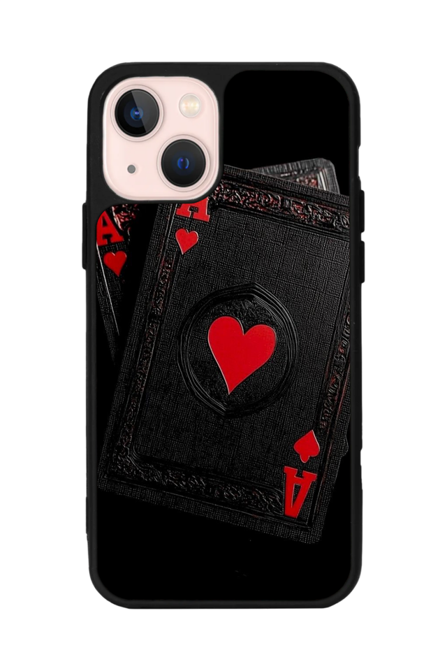 iPhone 13 Mini Uyumlu Kart Tasarımlı Glossy Premium Kılıf