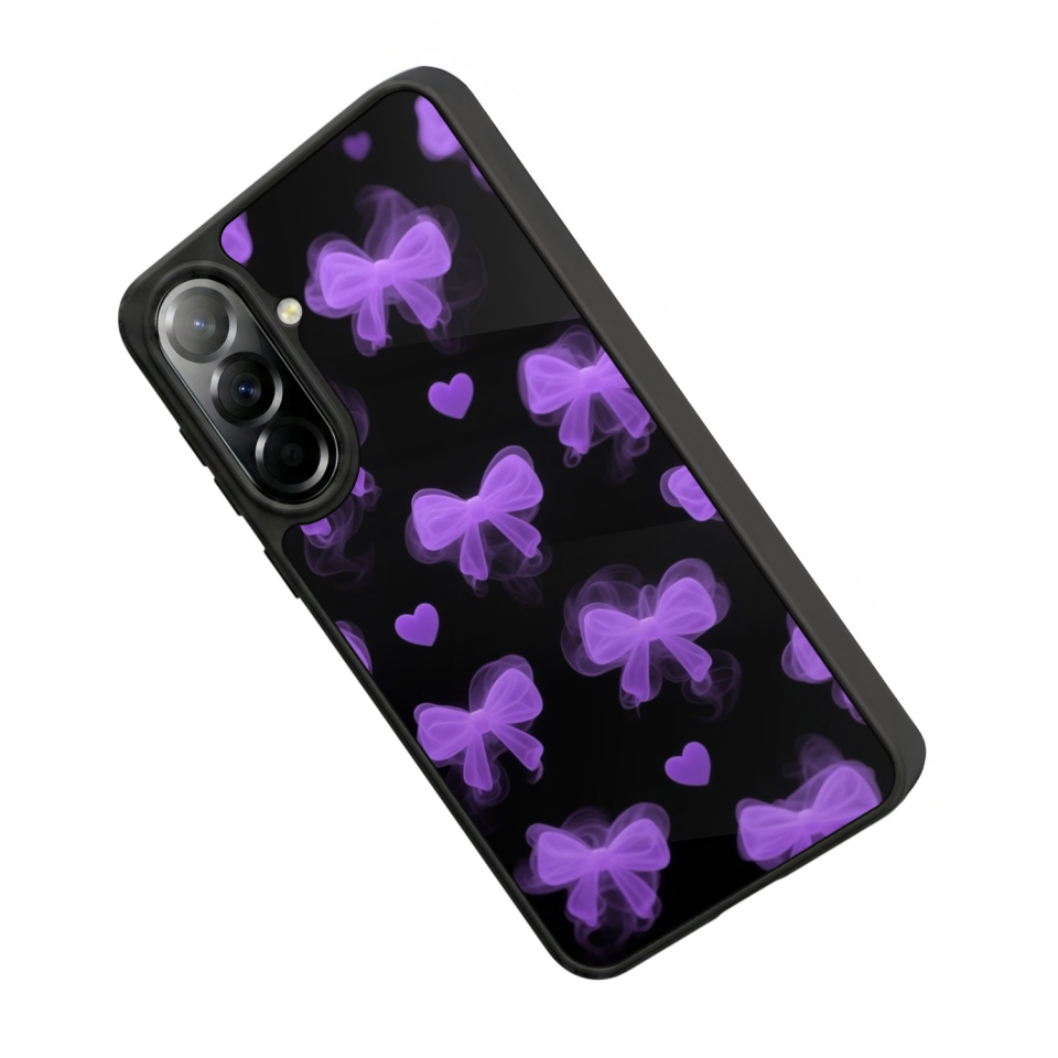 Samsung Galaxy A37 Uyumlu Kurdele Tasarımlı Glossy Premium Kılıf