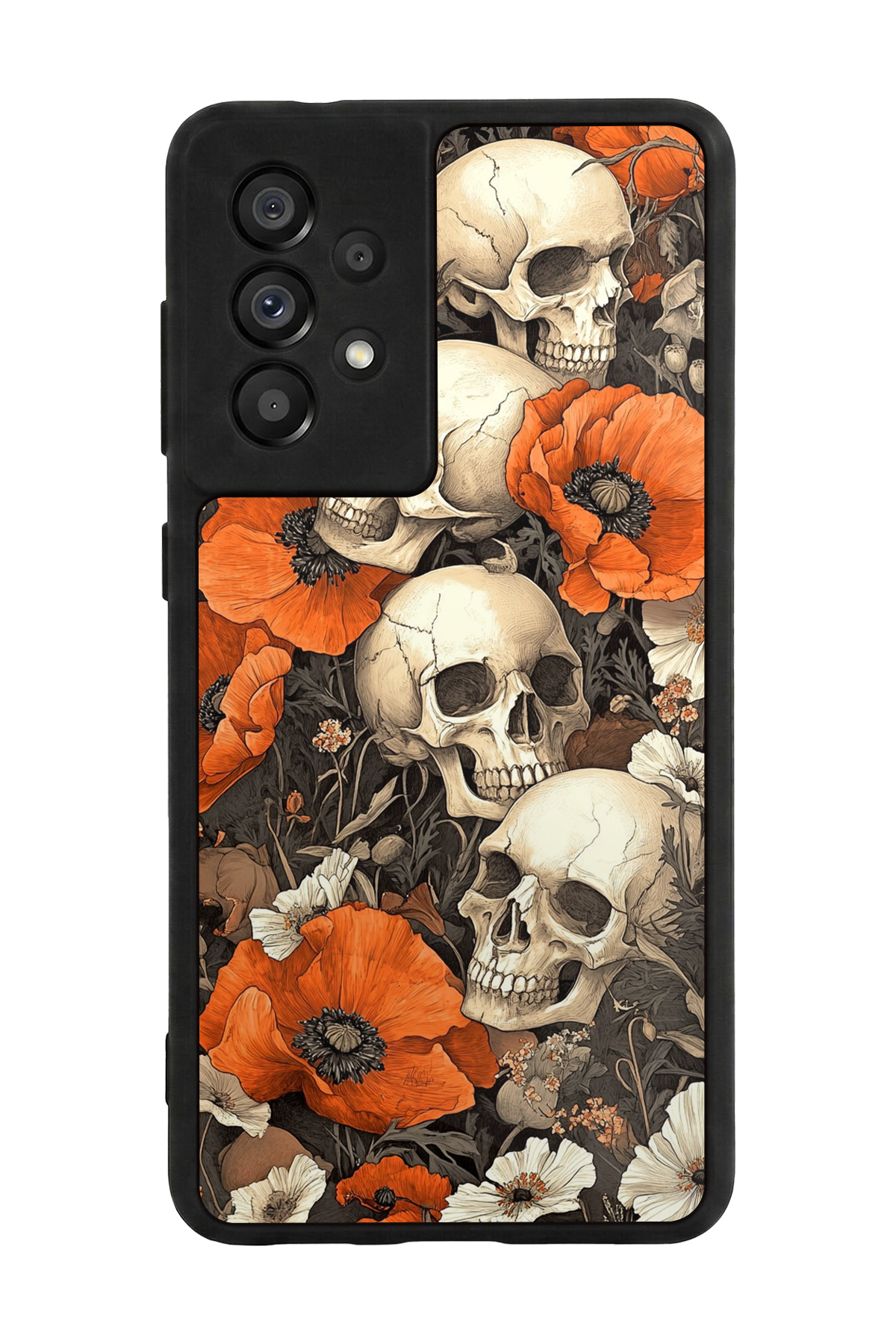 Samsung Galaxy A73 Uyumlu KuruKafa Tasarımlı Glossy Premium Kılıf