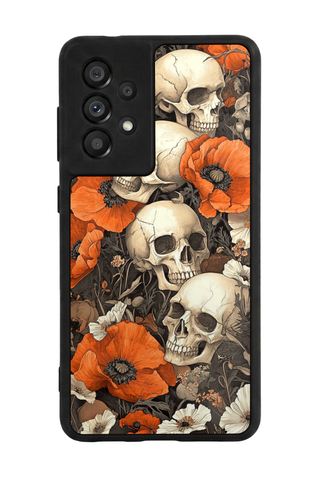 Samsung Galaxy A73 Uyumlu KuruKafa Tasarımlı Glossy Premium Kılıf