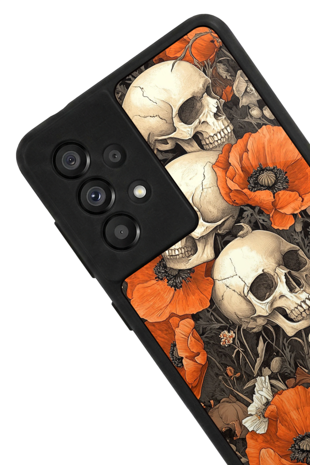 Samsung Galaxy A73 Uyumlu KuruKafa Tasarımlı Glossy Premium Kılıf