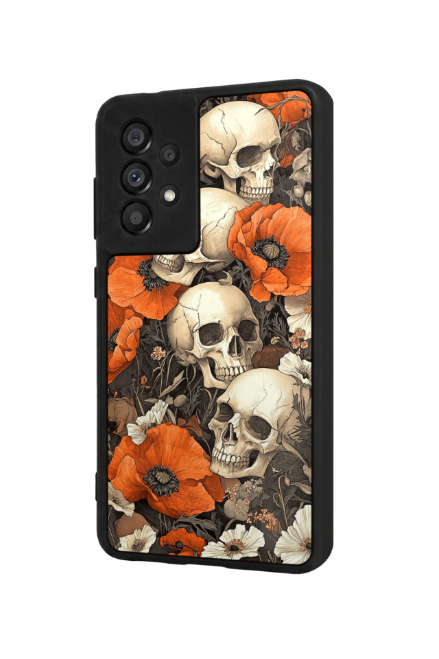 Samsung Galaxy A73 Uyumlu KuruKafa Tasarımlı Glossy Premium Kılıf