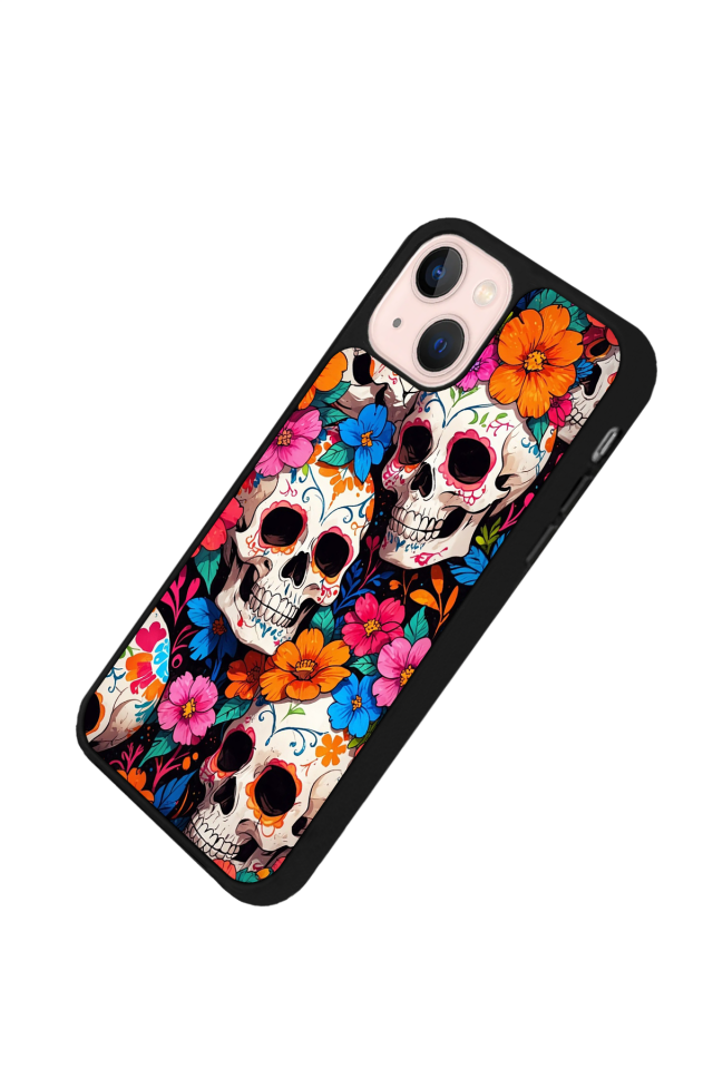 iPhone 14 Plus Uyumlu KuruKafa Tasarımlı Glossy Premium Kılıf