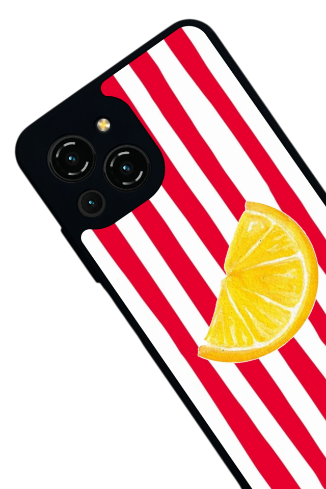 Reeder S23 Pro Max Uyumlu Limon Tasarımlı Glossy Premium Kılıf