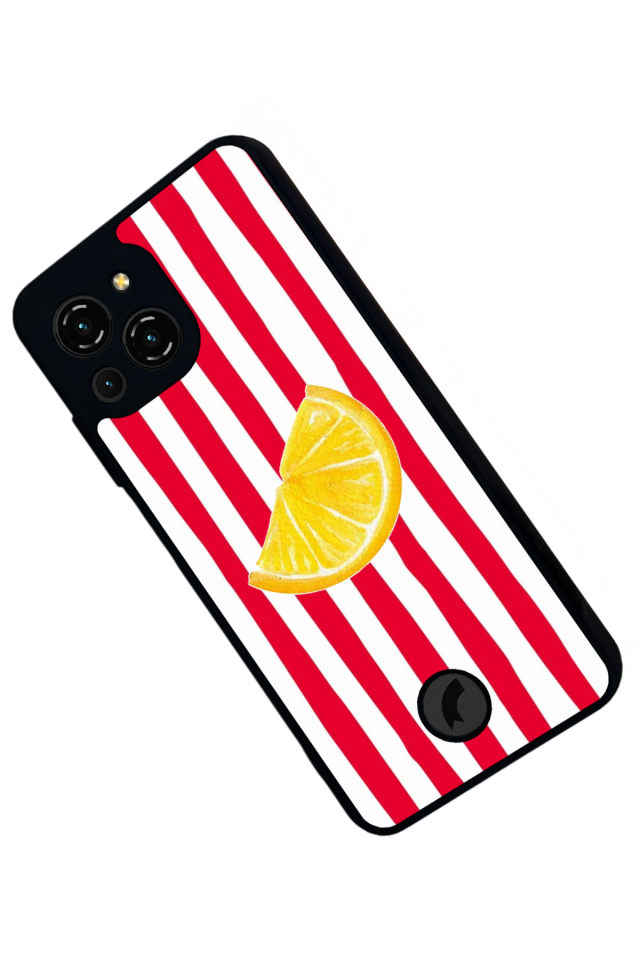 Reeder S23 Pro Max Uyumlu Limon Tasarımlı Glossy Premium Kılıf