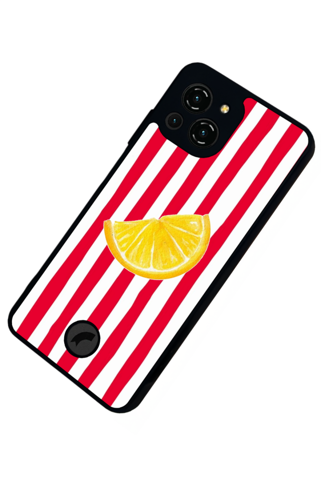 Reeder S23 Pro Max Uyumlu Limon Tasarımlı Glossy Premium Kılıf