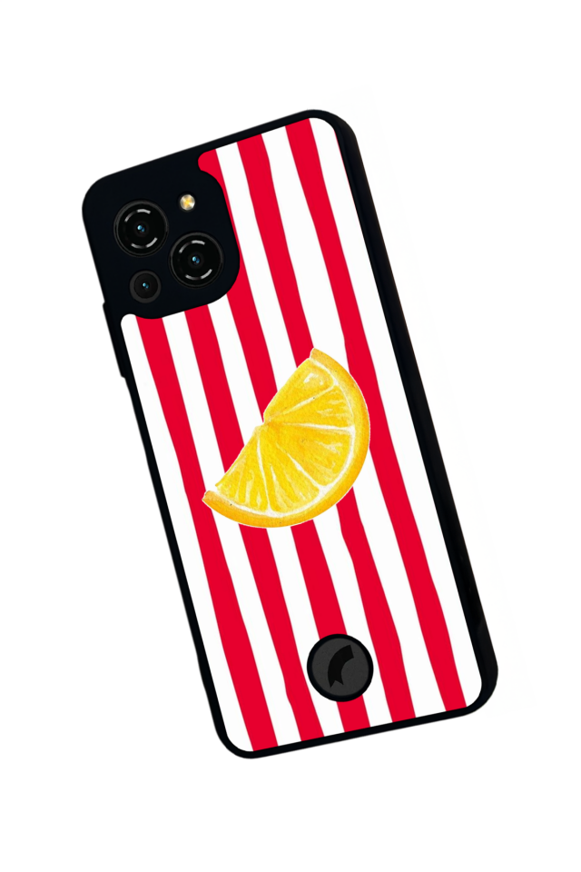 Reeder S23 Pro Max Uyumlu Limon Tasarımlı Glossy Premium Kılıf