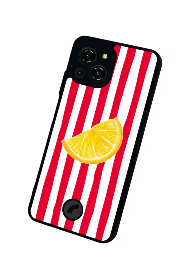 Reeder S23 Pro Max Uyumlu Limon Tasarımlı Glossy Premium Kılıf