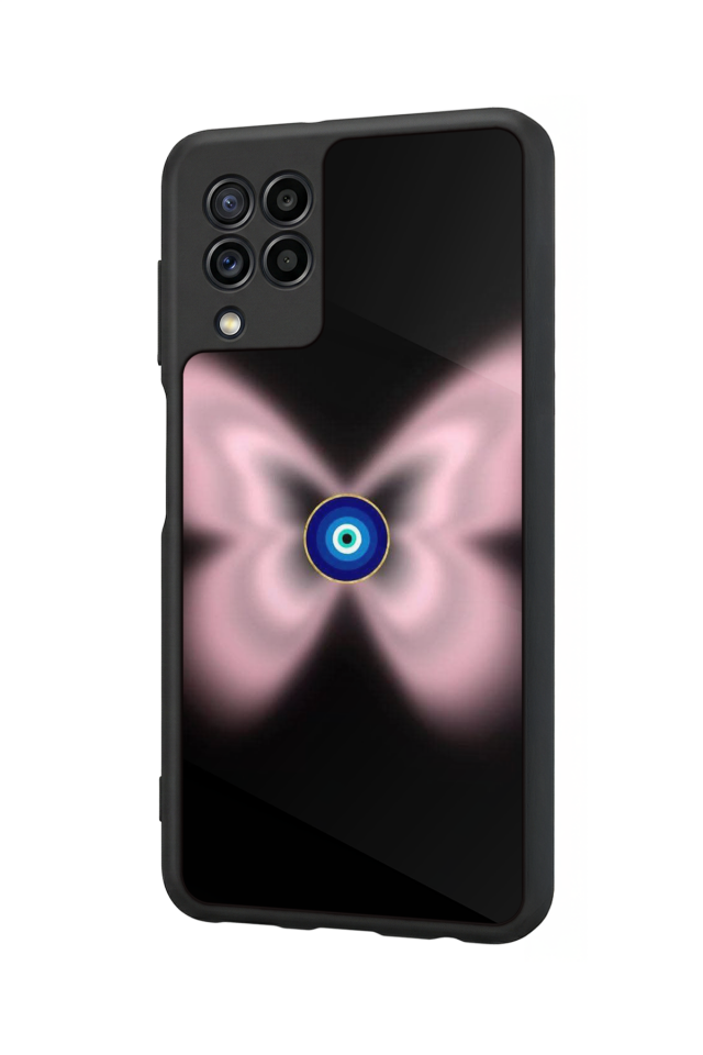 Samsung Galaxy M32 Uyumlu Nazar Tasarımlı Glossy Premium Kılıf