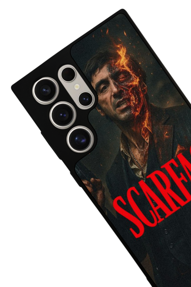 Samsung Galaxy S24 Ultra Uyumlu Scarface Tasarımlı Glossy Premium Kılıf