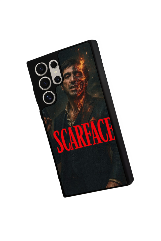 Samsung Galaxy S24 Ultra Uyumlu Scarface Tasarımlı Glossy Premium Kılıf