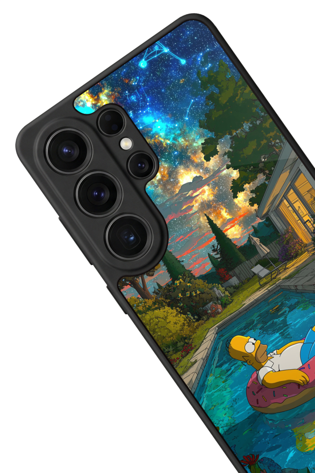 Samsung Galaxy S26 Ultra Uyumlu The Simpsons Tasarımlı Glossy Premium Kılıf