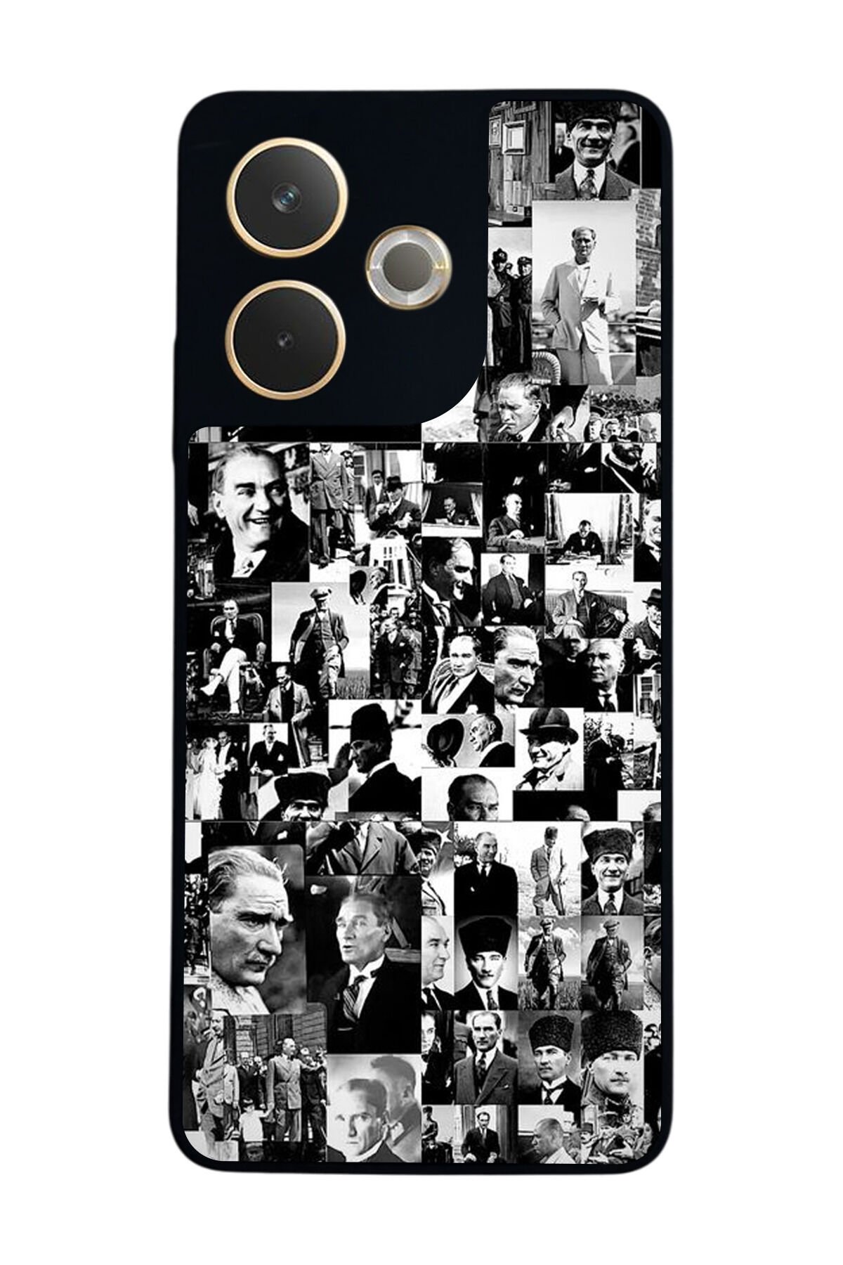 Oppo A5 Pro Uyumlu Mustafa Kemal Ataturk Tasarımlı Glossy Premium Kılıf