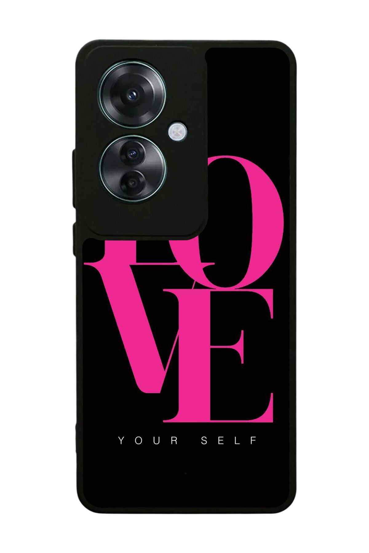 Oppo Reno 11F Uyumlu Love Tasarımlı Glossy Premium Kılıf
