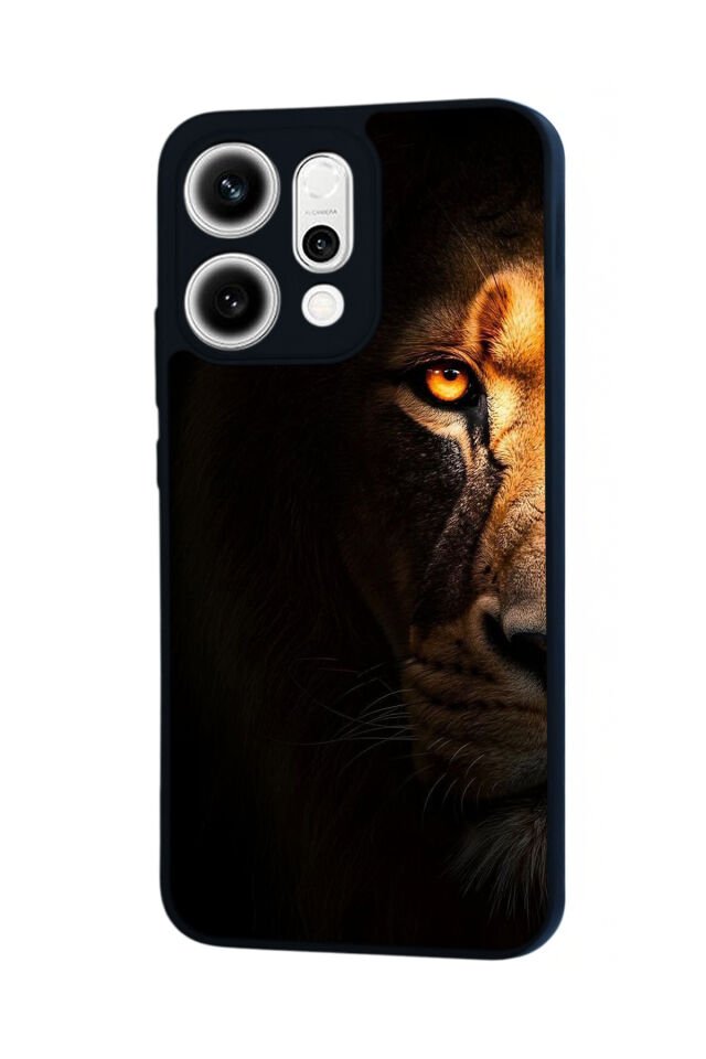 Oppo Reno 14 Uyumlu Aslan Tasarımlı Glossy Premium Kılıf