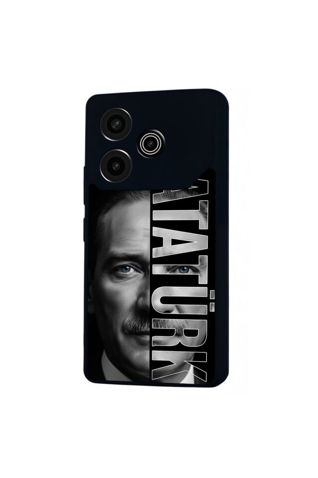 Tecno Pova 6 Uyumlu Mustafa Kemal Ataturk Tasarımlı Glossy Premium Kılıf