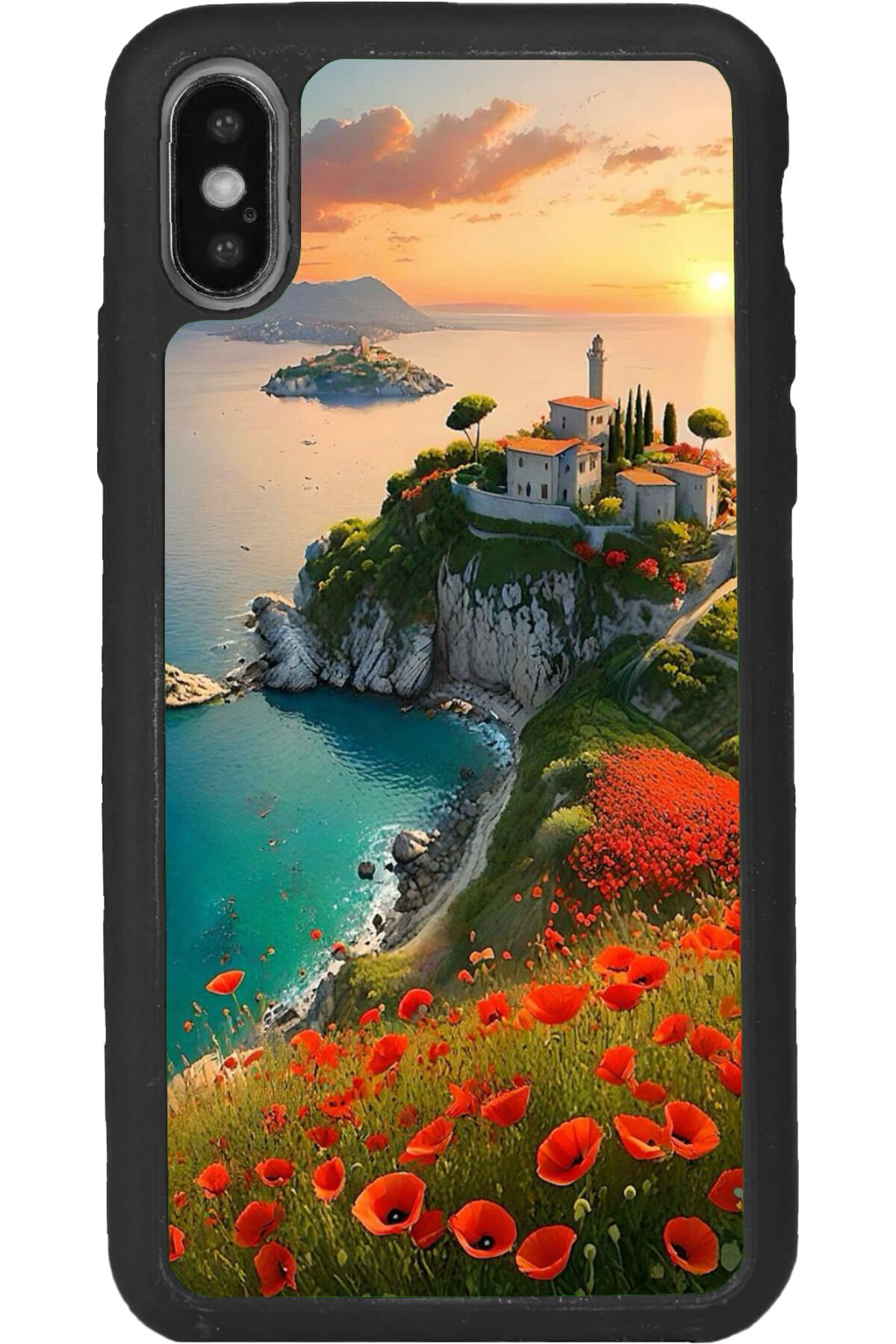 iPhone XS Max Uyumlu Mat Siyah uyumlu Kılıf – Yumuşak Silikon, Koruyucu, Şok Emici Kapak