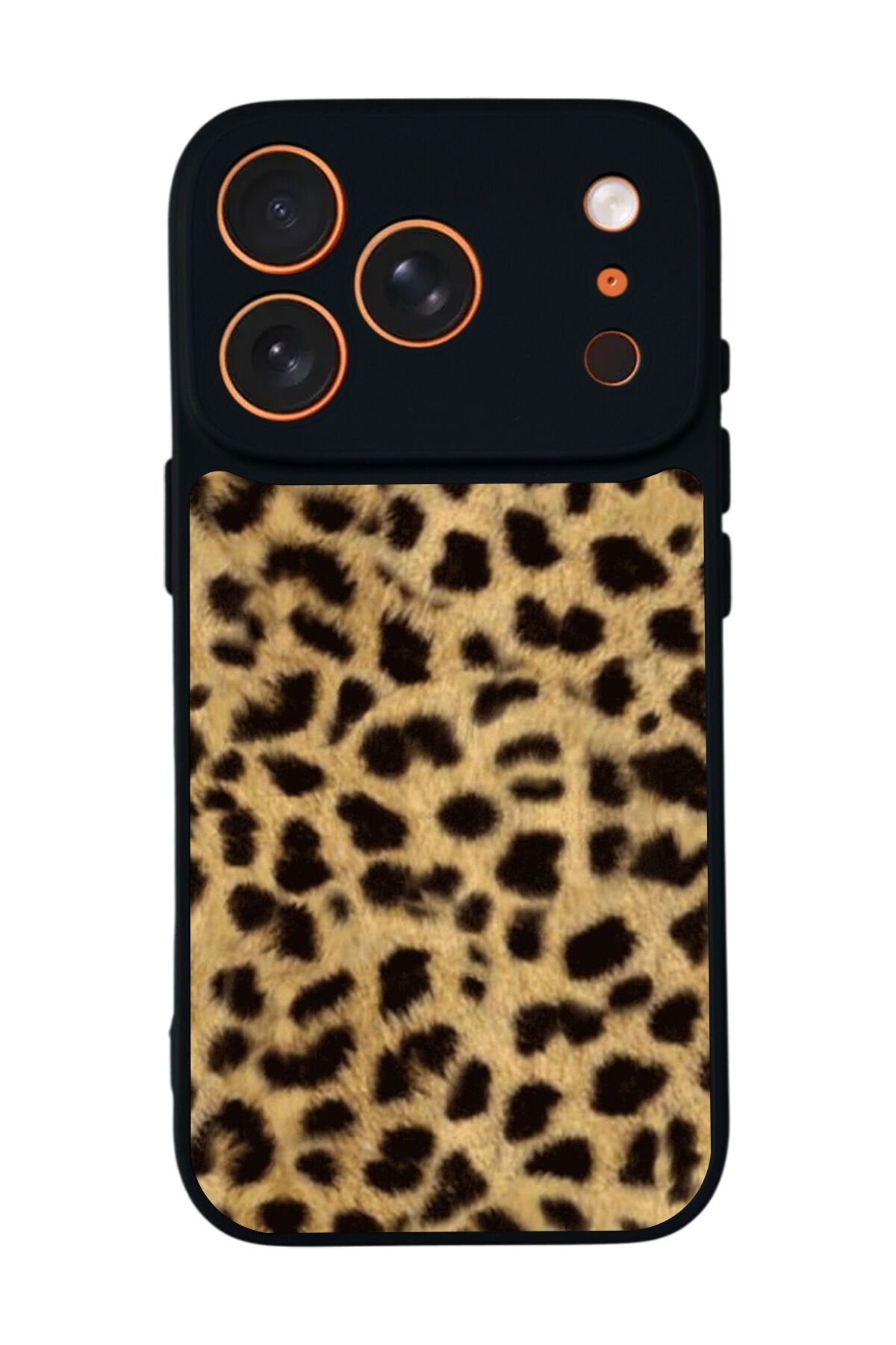 iPhone 17 Pro Uyumlu Leopar Tasarımlı Glossy Premium Kılıf