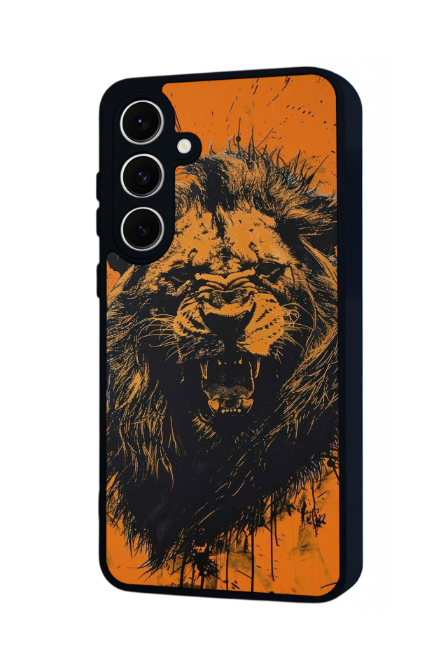 Samsung Galaxy A16 Uyumlu Aslan Tasarımlı Glossy Premium Kılıf