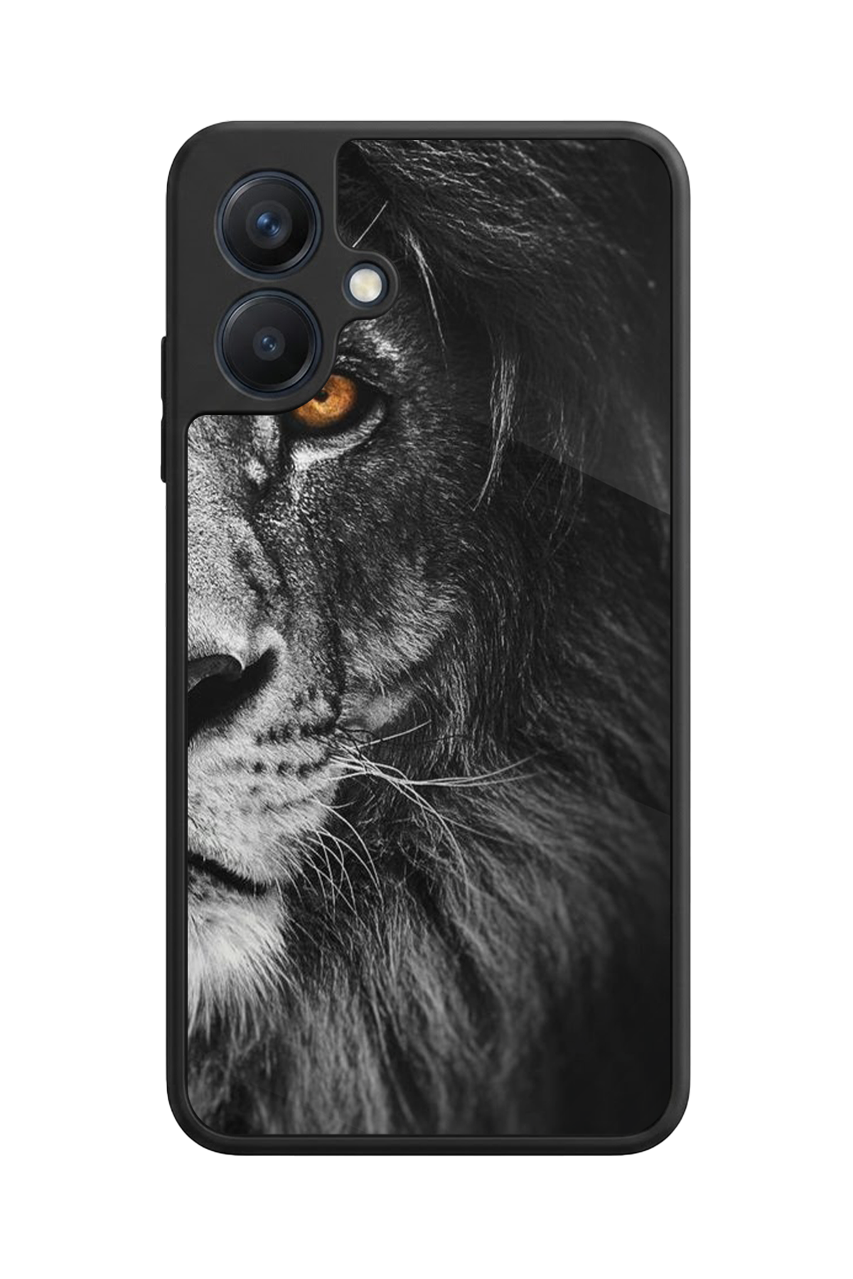 Samsung Galaxy A07 Uyumlu Aslan Tasarımlı Glossy Premium Kılıf