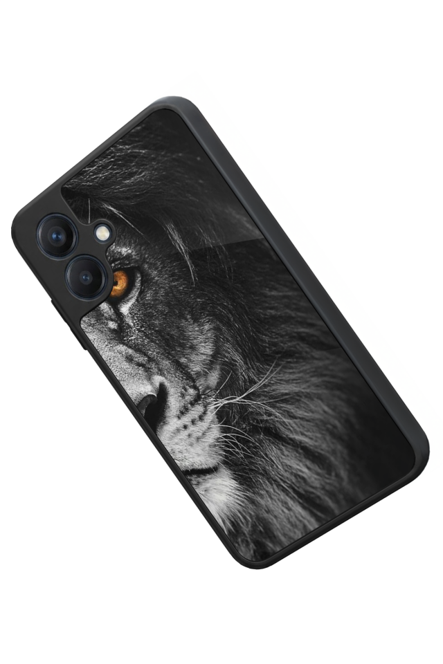 Samsung Galaxy A07 Uyumlu Aslan Tasarımlı Glossy Premium Kılıf