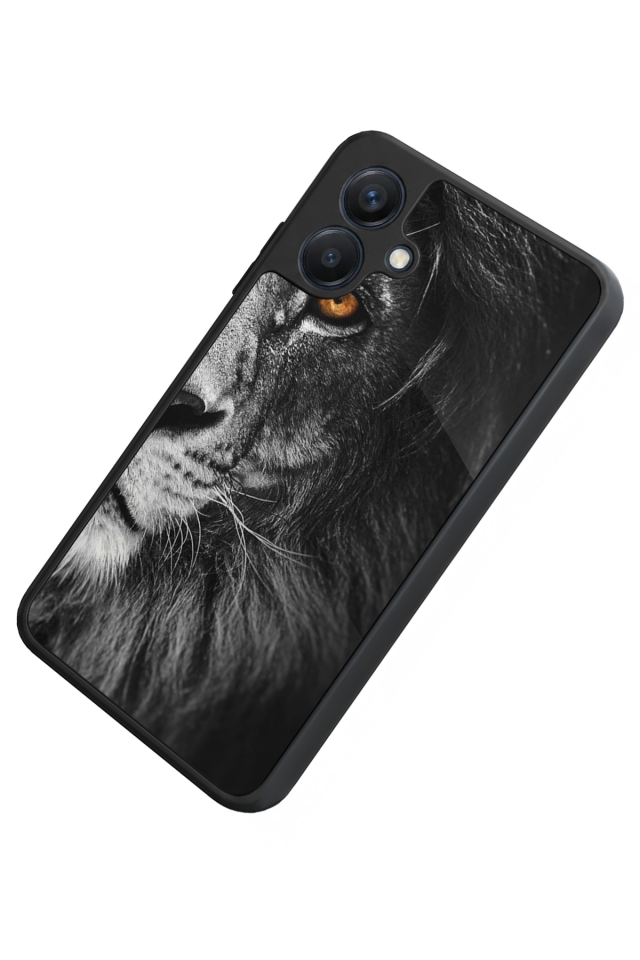 Samsung Galaxy A07 Uyumlu Aslan Tasarımlı Glossy Premium Kılıf