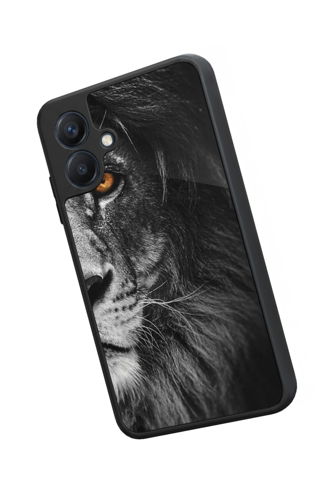 Samsung Galaxy A07 Uyumlu Aslan Tasarımlı Glossy Premium Kılıf