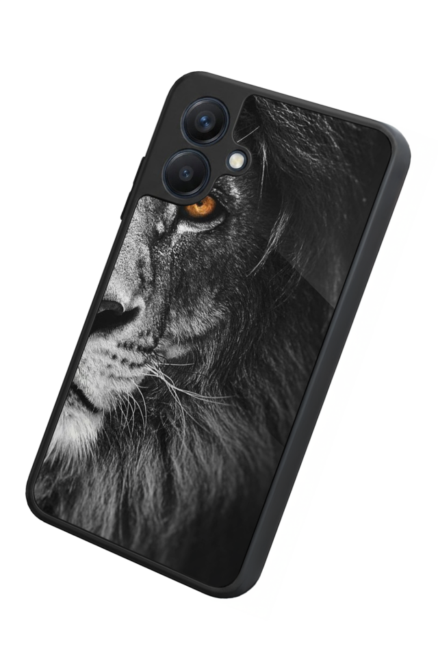 Samsung Galaxy A07 Uyumlu Aslan Tasarımlı Glossy Premium Kılıf