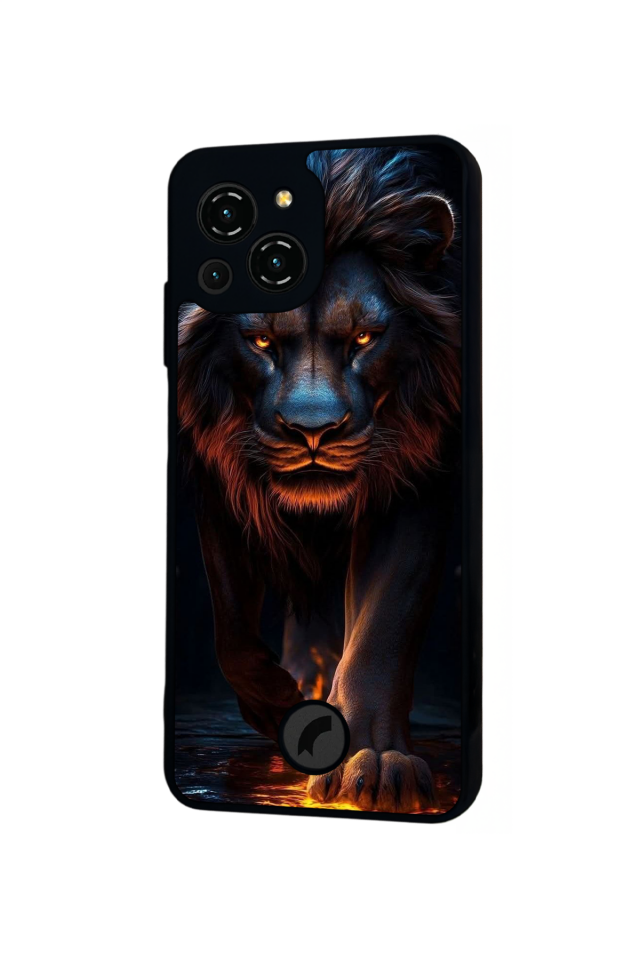 Reeder S23 Pro Max Uyumlu Aslan Tasarımlı Glossy Premium Kılıf