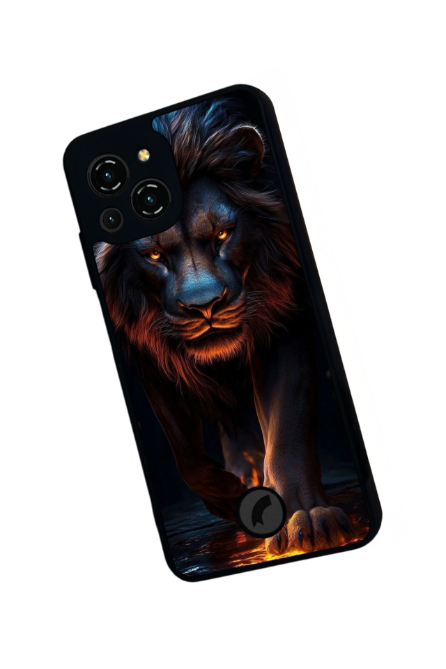 Reeder S23 Pro Max Uyumlu Aslan Tasarımlı Glossy Premium Kılıf