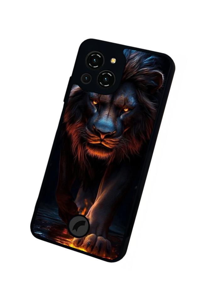 Reeder S23 Pro Max Uyumlu Aslan Tasarımlı Glossy Premium Kılıf