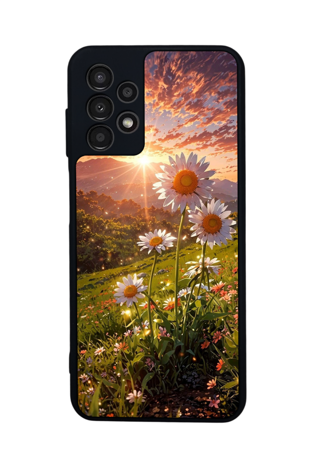Samsung Galaxy A13 Uyumlu Cicek Tasarımlı Glossy Premium Kılıf