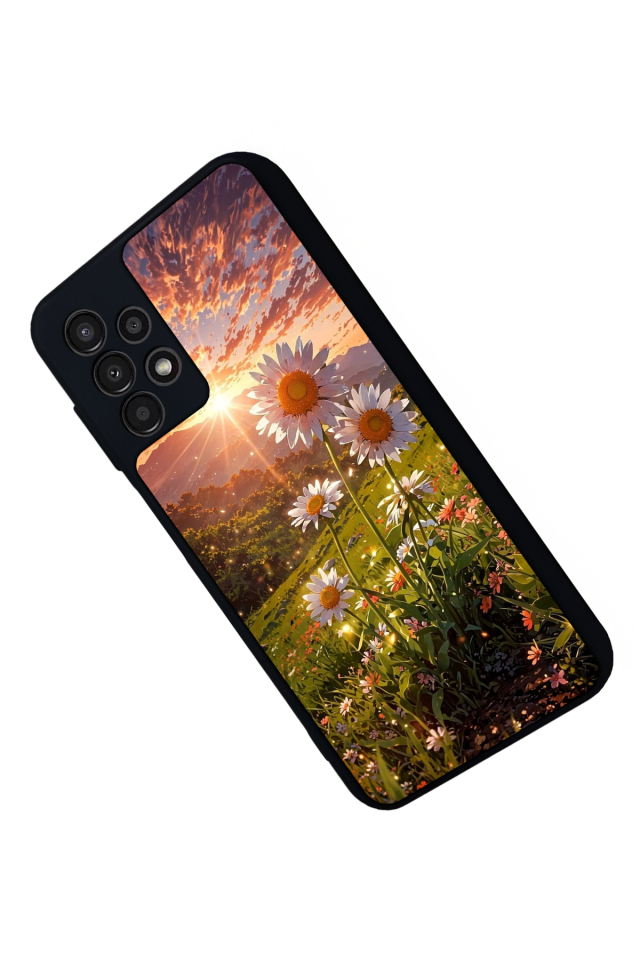 Samsung Galaxy A13 Uyumlu Cicek Tasarımlı Glossy Premium Kılıf
