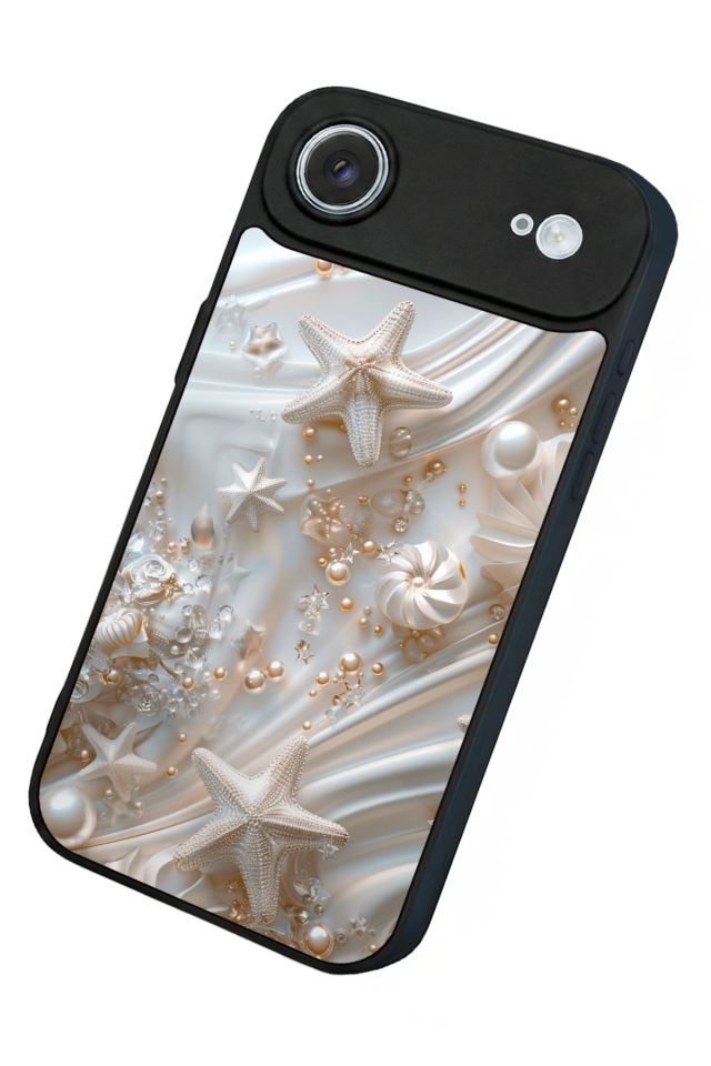 iPhone 17 Air Uyumlu  İnci Tasarımlı Glossy Premium Kılıf