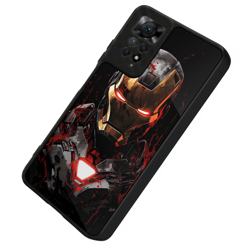 Xiaomi Redmi Note 12 Pro Uyumlu  Iron Man ( Demir Adam ) Tasarımlı Glossy Premium Kılıf