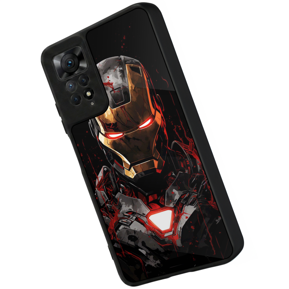 Xiaomi Redmi Note 12 Pro Uyumlu  Iron Man ( Demir Adam ) Tasarımlı Glossy Premium Kılıf