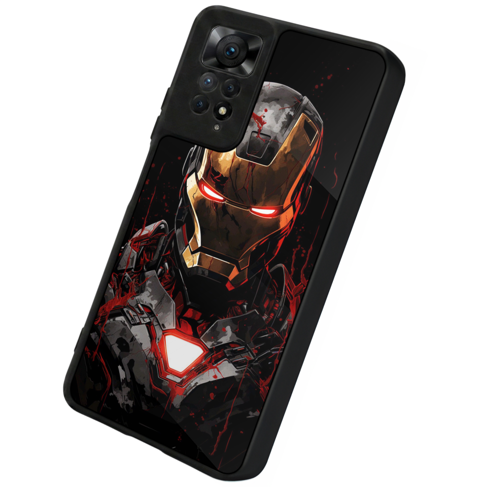Xiaomi Redmi Note 12 Pro Uyumlu  Iron Man ( Demir Adam ) Tasarımlı Glossy Premium Kılıf