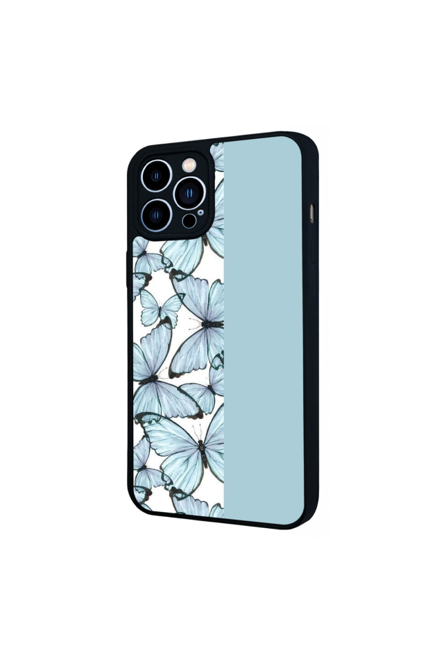 iPhone 12 Pro Max Uyumlu Kelebek Tasarımlı Glossy Premium Kılıf
