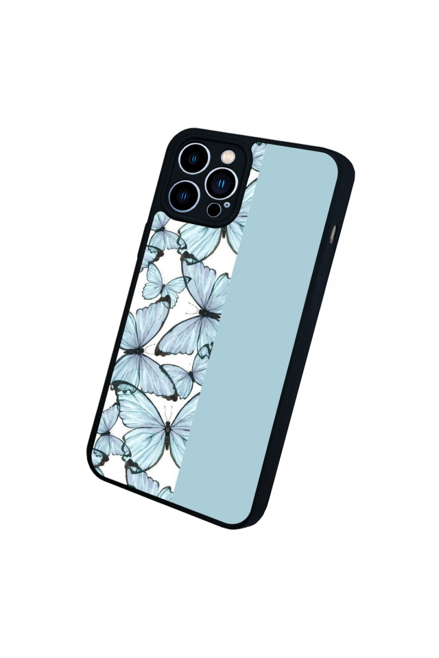 iPhone 12 Pro Max Uyumlu Kelebek Tasarımlı Glossy Premium Kılıf