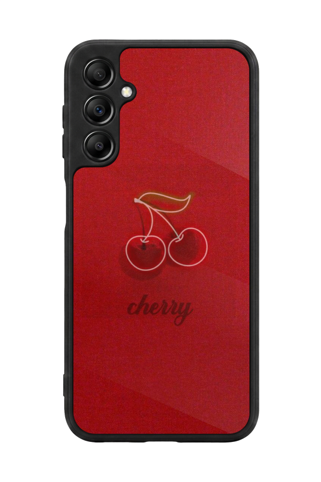 Samsung Galaxy A14 Uyumlu Kiraz Tasarımlı Glossy Premium Kılıf