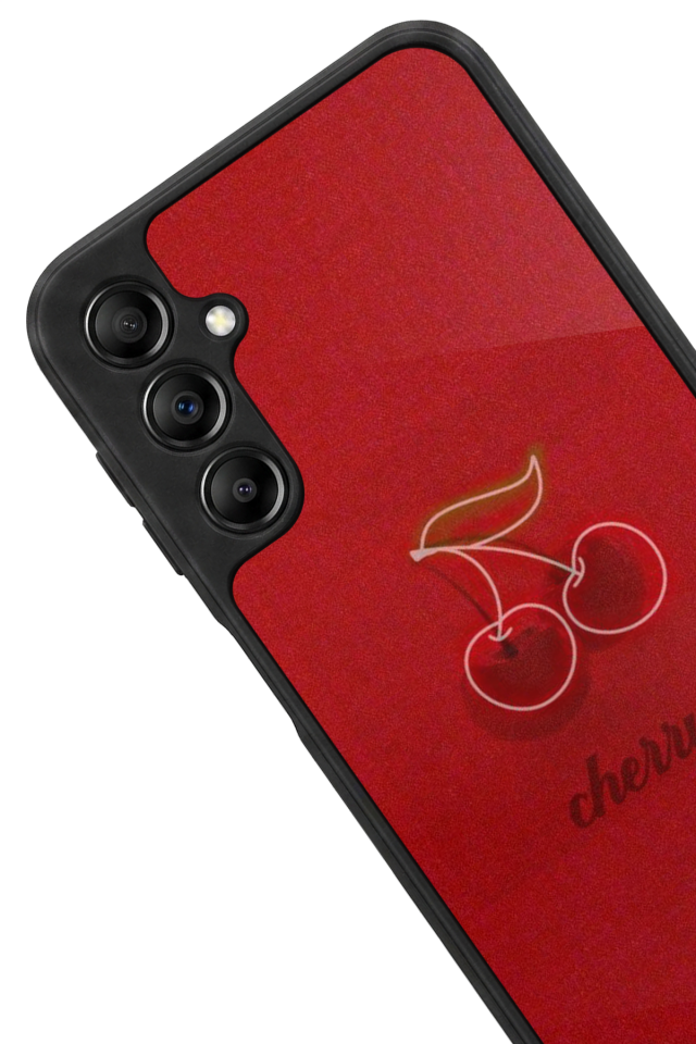 Samsung Galaxy A14 Uyumlu Kiraz Tasarımlı Glossy Premium Kılıf