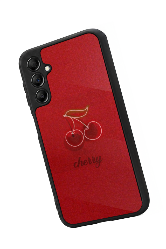 Samsung Galaxy A14 Uyumlu Kiraz Tasarımlı Glossy Premium Kılıf