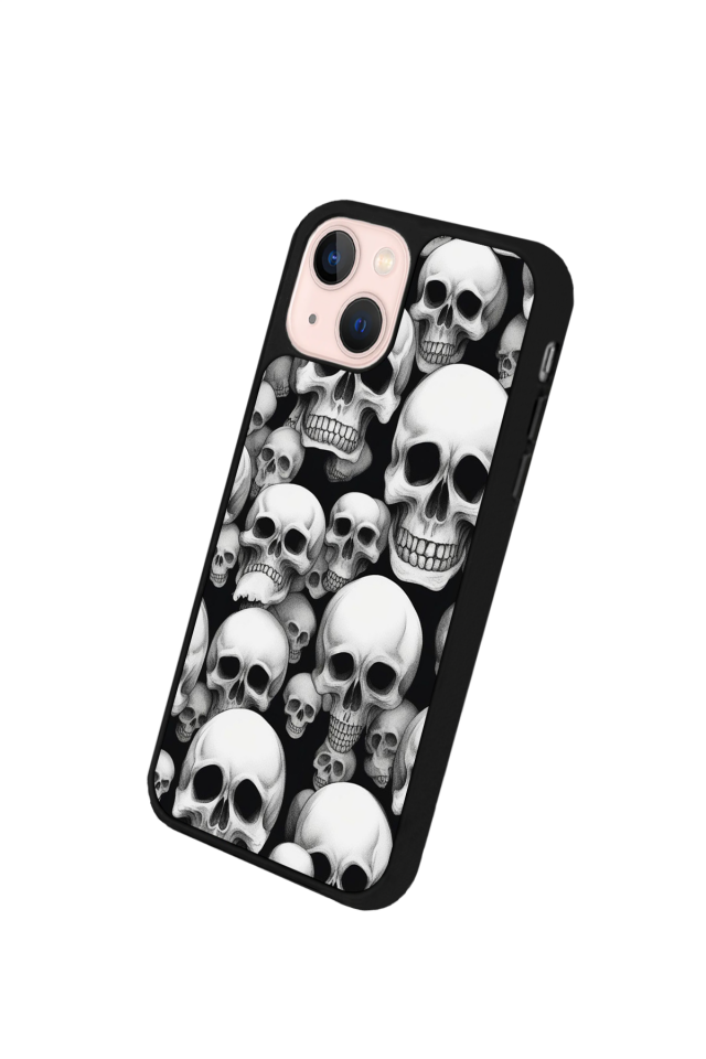 iPhone 14 Plus Uyumlu KuruKafa Tasarımlı Glossy Premium Kılıf