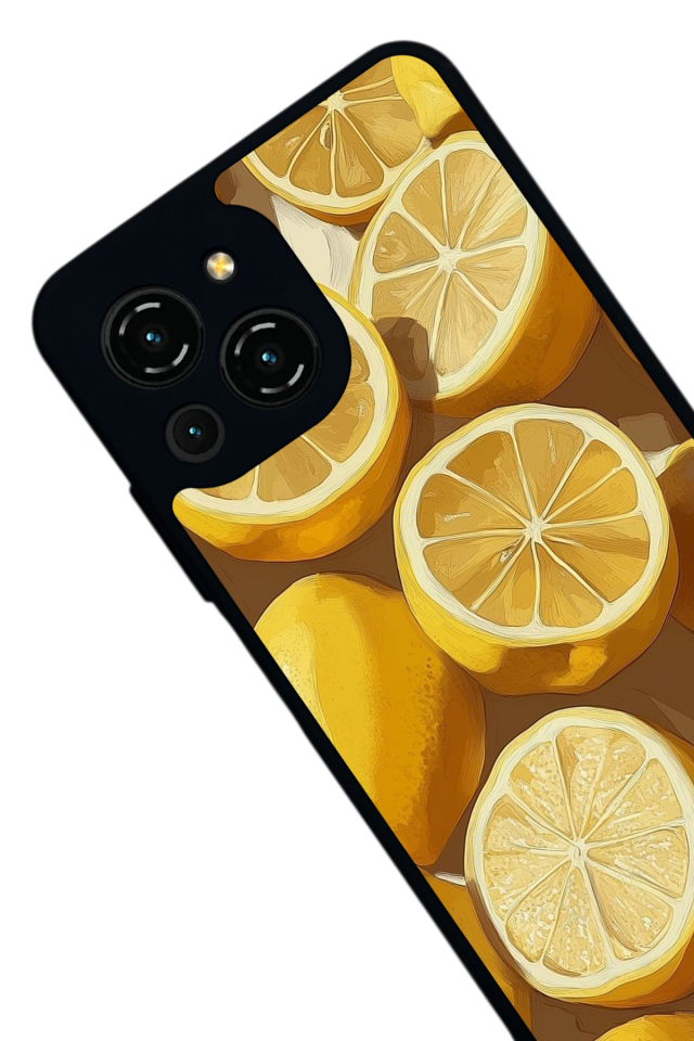 Reeder S23 Pro Max Uyumlu Limon Tasarımlı Glossy Premium Kılıf